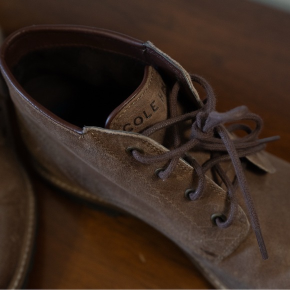 Cole Haan - Distressed Leather ankle boot
